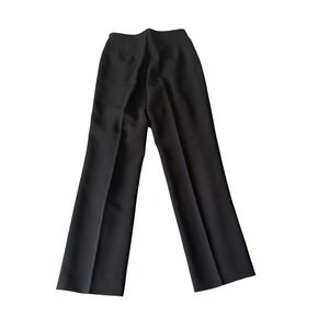 Ann Taylor Black Wide Leg Dress Pants Trousers Side Zip Size 6 Professional